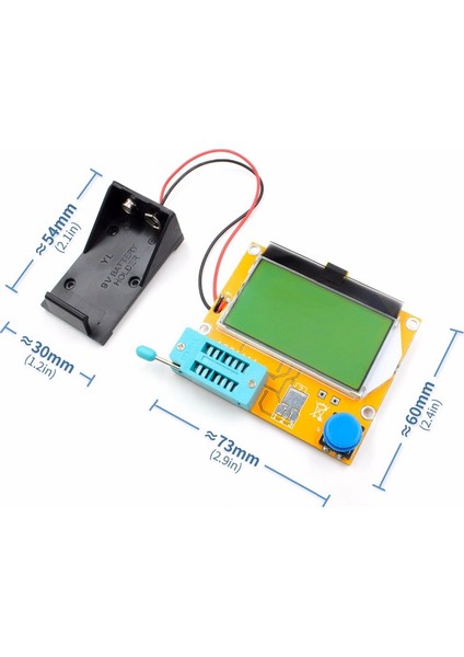 Nanlıy-Esr Metre MEGA328 Transistör Test Cihazı Dijital V2.68 Lcr-T4 Kapasite Mos/pnp/npn Lcr 12864 LCD Ekran Test Cihazı Kutusu ile (Yurt Dışından) indirimleri