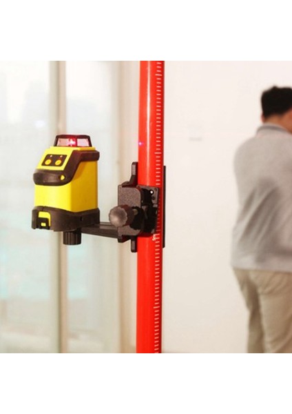 3D Seviye Klip Uzatma Tavan Destek Çubuğu Siyah Braketi Ayarlama 5/8 Inç Adaptör Su Terazisi Için (Yurt Dışından)
