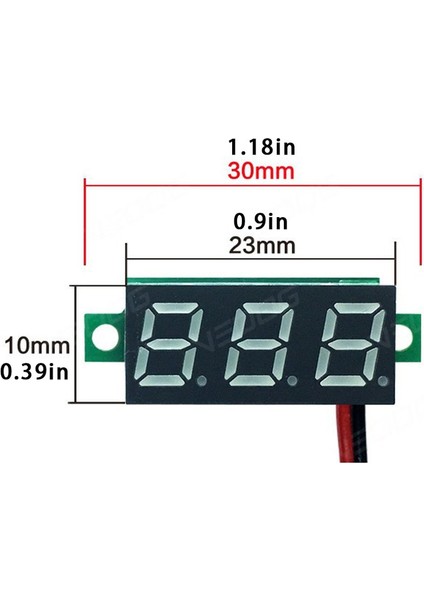 0.28 Inç Dc 32V Çift LED Dijital Voltmetre Ampermetre Gerilim Amp Güç Iki Telli (Yurt Dışından) fırsatları