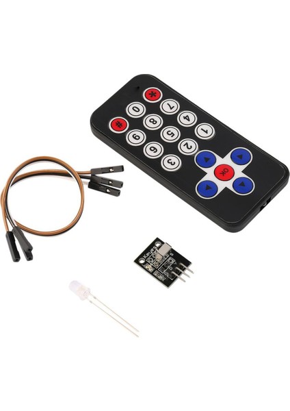 Yeni Kızılötesi Ir Kablosuz Uzaktan Kumanda Alıcı Modülü Kit Aksesuarları - Siyah (Yurt Dışından)