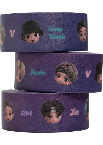 Kpop Bangtan Boys Çıkartma Bandı El Hesabı Bant Kağıdı Karikatür Hayranları Yaratıcı Bant Fotoğraf Çıkartmalarına Yardımcı Olmalı (Yurt Dışından) modelleri