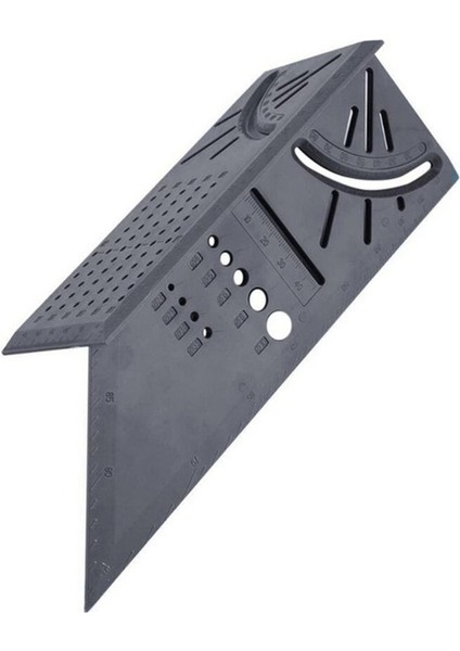 Çok Fonksiyonlu Ağaç Işleme 3D Konumlandırma Cetveli 3D Gönye Açısı Ölçüsü 3D Bükme Açısı Ölçme ve Ayar Cetveli - Gri (Yurt Dışından)