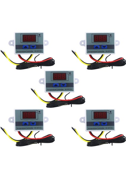 5 Adet 110-220 V Ac Dijital LED Sıcaklık Kontrol Cihazı XH-W3001 Kuluçka Soğutma Isıtma Anahtarı Termostat Ntc Sensörü (Yurt Dışından)