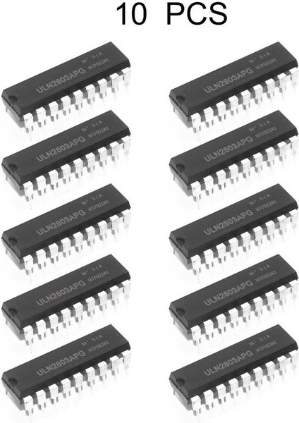 10 Adet ULN2803A Transistör Dizisi-8 Npn Ic Doğrudan Ekleme Darlington Sürücü - Siyah (Yurt Dışından)