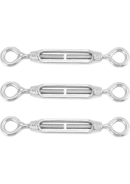 M4 Paslanmaz Çelik 304 Göz ve Göz Gerdirme Tel Halat Gergi (10 Adet) (Yurt Dışından)