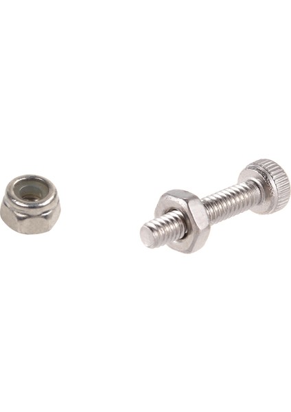 50 Adet M2 Çinko Kaplama Kendinden Kilitlemeli Naylon Altıgen Kilit Somunları ve 50 Takım M2X10MM Altıgen Soket Başlı Tırtıllı Kapak Vidaları Cıvata Somun (Yurt Dışından)