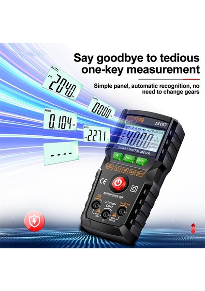 M107 Dijital Akıllı Multimetre Transistör Test Cihazı 4000 Sayım Otomatik Ac/dc Akım ve Gerilim Test Cihazı (Yurt Dışından) indirimleri