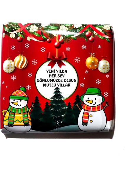 2'li Kare Yılbaşı Çikolatası modelleri