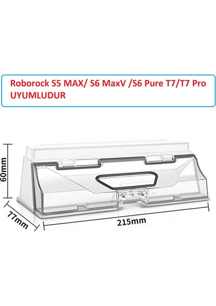 Roborock S5 Max / S6 Maxv /s6 Pure T7/t7 Pro Robot Süpürge Toz Haznesi