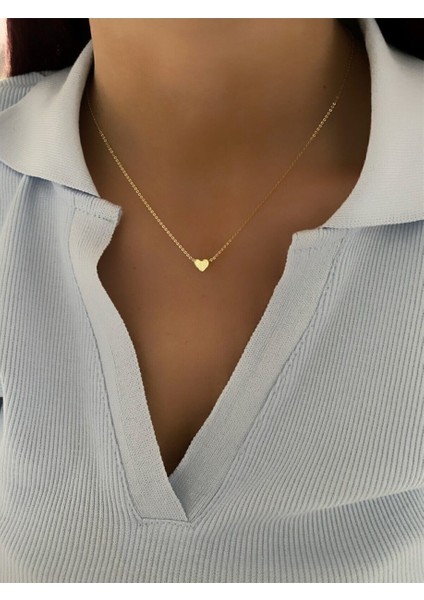 Minimal Kalpli Zarif Kolye