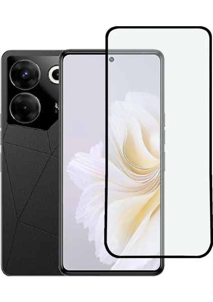 Tecno Camon 20 Pro 5g Tam Kaplayan Çerçeveli Tempered Ekran Koruyucu - Siyah AL3276