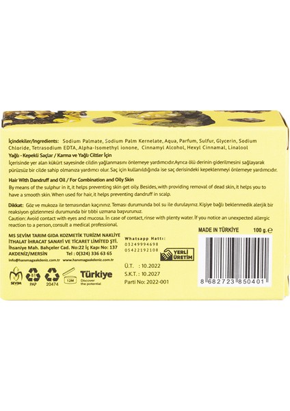 Akdeniz Kükürt Sabunu 100 gr fiyatları