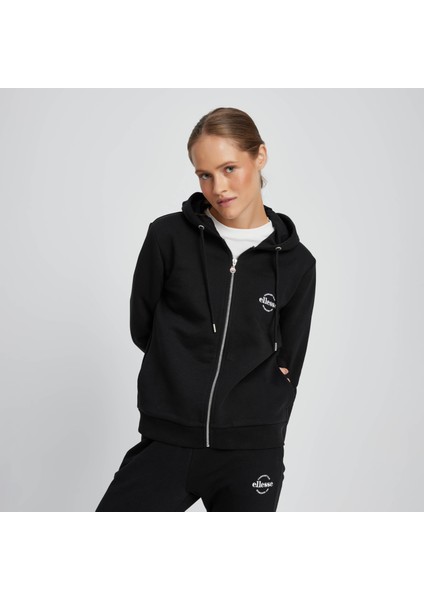 Kadın Sweatshirt Kapüşonlu Siyah