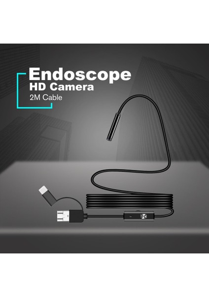 Ma 8mm Yılan Kapsamı Endoskop Muayene Kamerası Andorid Windows-Siyah Için Boroskop (Yurt Dışından) modelleri