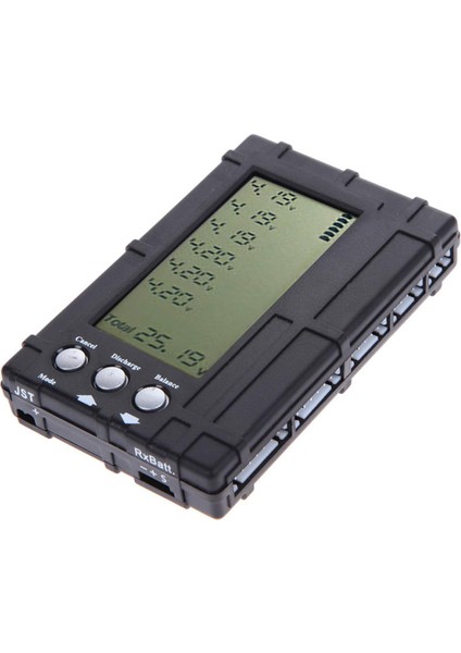 3 In 1 LCD Rc Pil Deşarj Dengeleyici Ölçer Test Cihazı 2-6s Lipo Li-Fe Pil Gerilim Ölçer (Yurt Dışından)