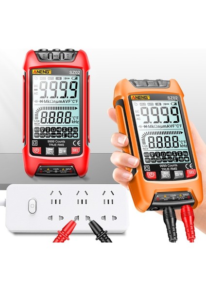 Dijital Multimetre 9999 Sayısı Evrensel Metre Elektrik Sayacı Test Cihazı Multitester Sıcaklık Ac/dc Gerilim Ölçer Diyot Ampermetre Direnç Ölçer Voltmetre (Pilsiz) (Yurt Dışından) fırsatları