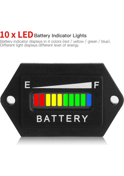 Golf Arabası Pilleri-1 x LED Göstergesi-Siyah (Yurt Dışından) fırsatları