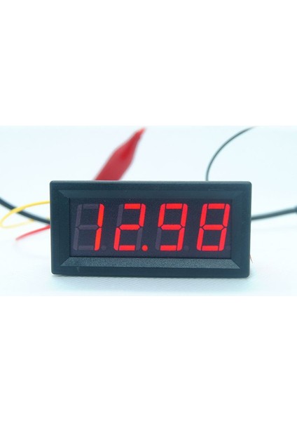 0.56 Inç Mini Dijital LED Ekran 4 Bit 0-100 V Voltmetre Paneli Volt Gerilim Ölçer Test Cihazı (Yurt Dışından)