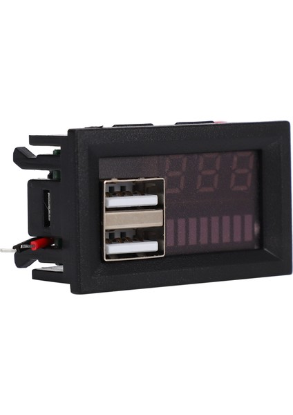 Kırmızı LED Dijital Ekran Voltmetre Mini Gerilim Ölçer Volt Test Cihazı Paneli Dc 12V Arabalar Motosikletler Araçlar Için USB 5V2A Çıkışı 12V (Yurt Dışından) fiyatları