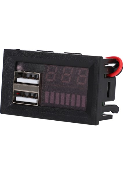 Kırmızı LED Dijital Ekran Voltmetre Mini Gerilim Ölçer Volt Test Cihazı Paneli Dc 12V Arabalar Motosikletler Araçlar Için USB 5V2A Çıkışı 12V (Yurt Dışından) modelleri