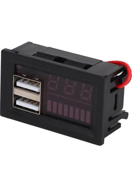 Kırmızı LED Dijital Ekran Voltmetre Mini Gerilim Ölçer Volt Test Cihazı Paneli Dc 12V Arabalar Motosikletler Araçlar Için USB 5V2A Çıkışı 12V (Yurt Dışından) fırsatları