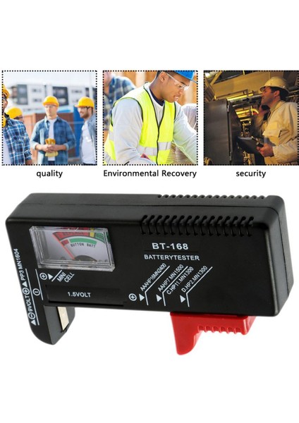 AA/AAA/C/D/9V/1.5V Evrensel Düğme Pil Volt Test Cihazı Kontrol Cihazı BT-168 - Siyah (Yurt Dışından) indirimleri