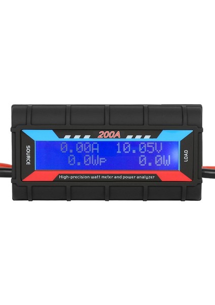 Arelene 200A Voltmetre Ampermetre Rc Araba Pil Test Cihazı Gerilim Güç Enerji Elektrik Akımı Monitör Metre Wattmetre Dc 0-60 V (Yurt Dışından)