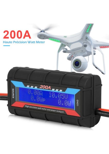 Arelene 200A Voltmetre Ampermetre Rc Araba Pil Test Cihazı Gerilim Güç Enerji Elektrik Akımı Monitör Metre Wattmetre Dc 0-60 V (Yurt Dışından) fiyatları