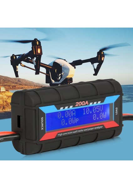 Arelene 200A Voltmetre Ampermetre Rc Araba Pil Test Cihazı Gerilim Güç Enerji Elektrik Akımı Monitör Metre Wattmetre Dc 0-60 V (Yurt Dışından) modelleri