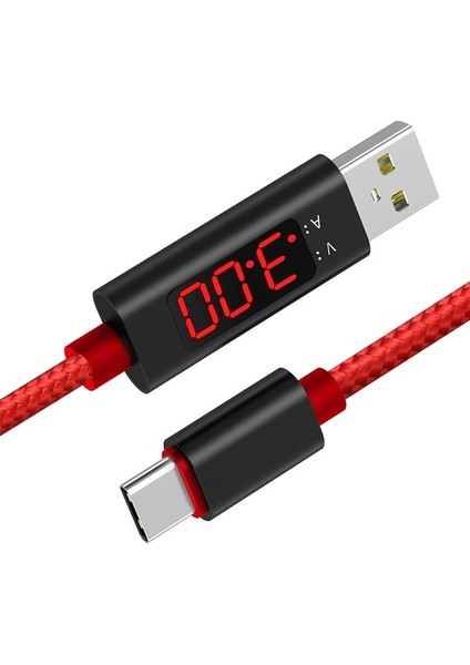 LED Ekran Gerilim Akım USB Kablolu Telefon Şarj Kablosu (Yurt Dışından) fiyatları