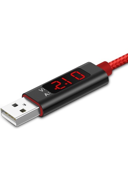 LED Ekran Gerilim Akım USB Kablolu Telefon Şarj Kablosu (Yurt Dışından) modelleri