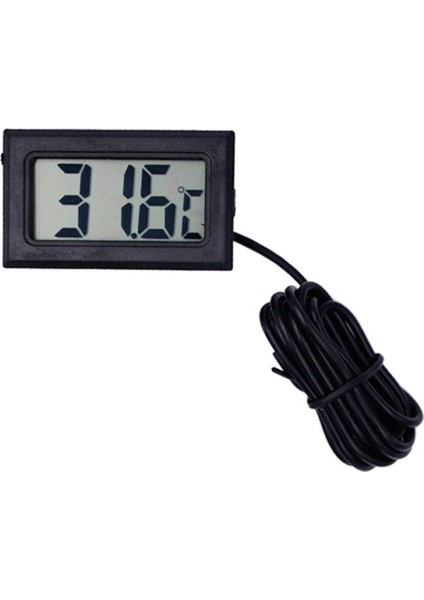 LCD Elektronik Termometre Akvaryum Buzdolabı Su Sıcaklığı Ölçer (Yurt Dışından)