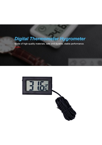 LCD Elektronik Termometre Akvaryum Buzdolabı Su Sıcaklığı Ölçer (Yurt Dışından) indirimleri