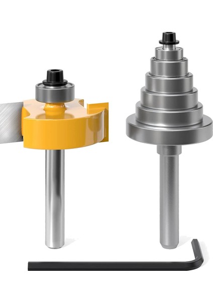 Rulman Setli 1/4 Inç Shank Rabbet Yönlendirici Ucu (Yurt Dışından)