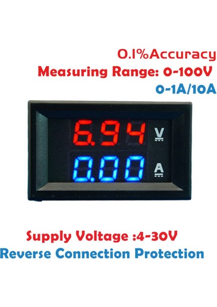 100V 10A Dijital Voltmetre Ampermetre Mavi + Kırmızı LED Amp Volt Metre Ölçer (Yurt Dışından) indirimleri
