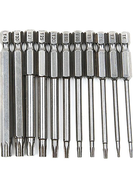 11 Adet 75MM S2 Çelik Hex Torx Kafa Matkap Tornavida Seti Uçları El Aletleri Tornavida Tornavida Seti (Yurt Dışından)