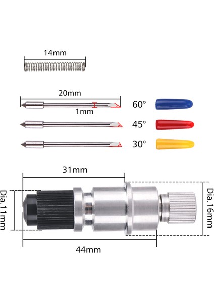 Le 5 Adet 30/45/60 Derece Vinil Kesici Plotter Bıçakları Graphtec CB09 Tungsten Çelik Freze Kesicisi Tutucu (Yurt Dışından) fiyatları