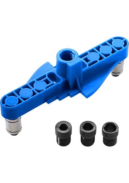 Takım 2-In-1 Düz Delik Delme Bulucu Setleri Yuvarlak Zıvana Yumruk Dıy Ağaç Işleme Araçları Abs (Yurt Dışından)