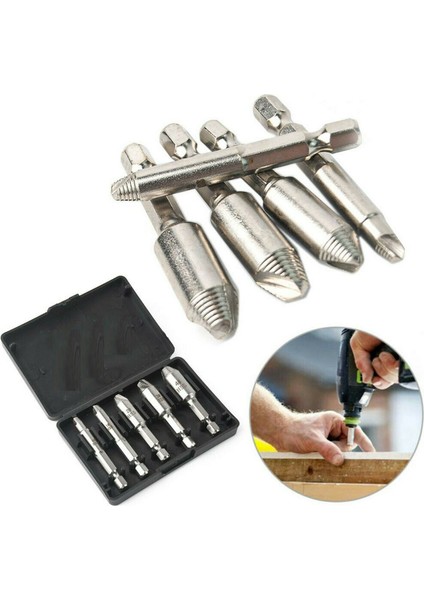 gr 5 Adet Hasarlı Vida Çıkarıcı Kaldırma Seti 5 Boyutları Güçlü Kavrama Vidaları Cıvata Özü Matkap Ucu Araçları (Yurt Dışından) modelleri