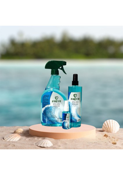 Okyanus Oto Parfüm 1lt ve 400ML Sprey Araç Ev Ortam Kokusu (50ML Hediye)