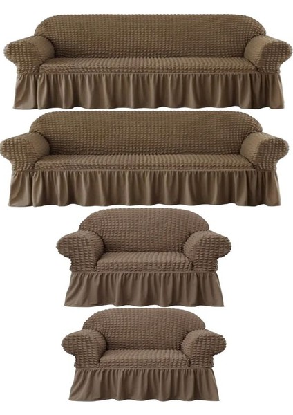 Bürümcük Lastikli Kanepe Örtüsü Likralı Koltuk Örtüsü Iki 3lü Iki Tekli Çekyat Örtüsü