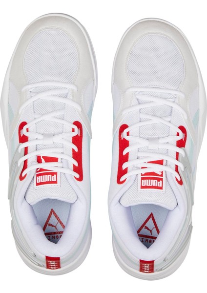 Erkek Puma White Puma Trc Blaze Court Beyaz Erkek Basketbol Ayakkabısı fırsatları