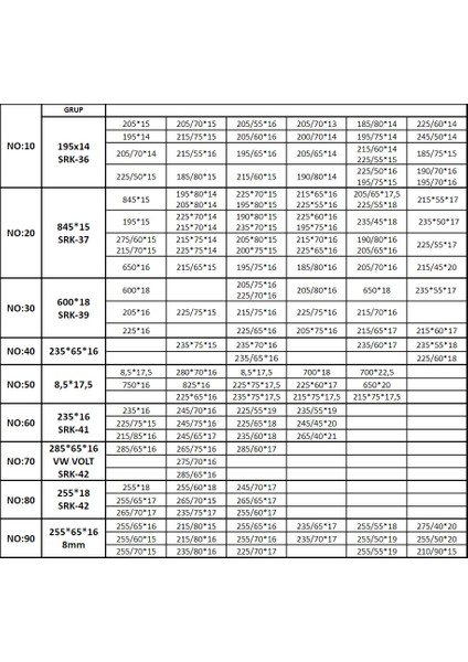 Minibüs, SUV ve Kamyonetler İçin Mahmuzlu Merdiven Tipi Kar Zinciri – Zorlu Kış Koşullarında Güvenli Sürüş! fiyatları