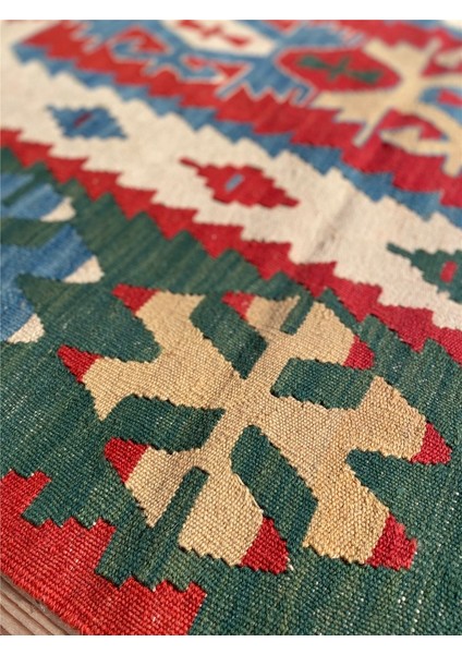 El Dokuma Anadolu Kilim-92 x 200