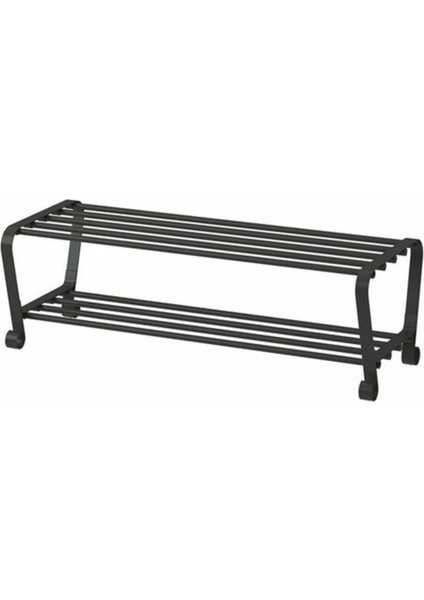 Ayakkabılık, Siyah Renk Portıs 90X34 cm Ayakkabılık Bank