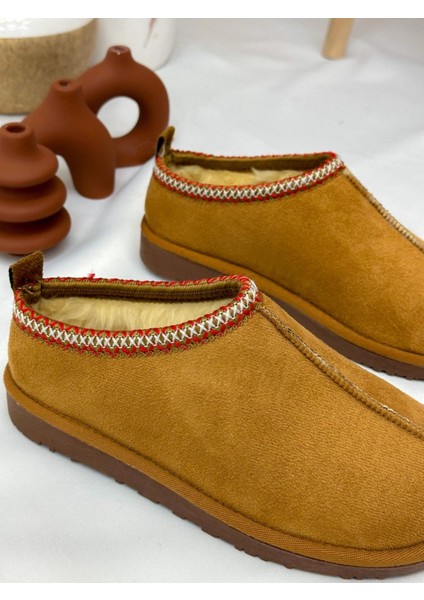 Taba Süet (Huggie) Içi Yünlü Kadın Terlik fırsatları