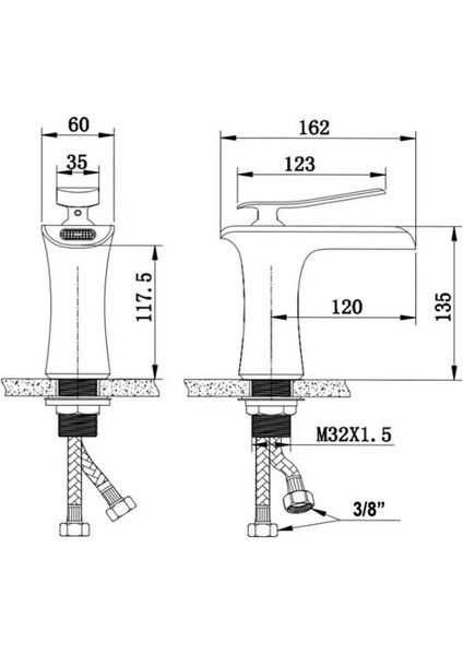 Şelale Lavabo Bataryası modelleri