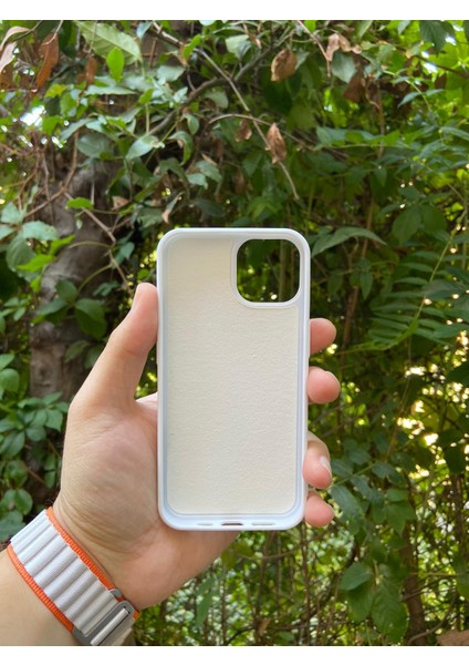 Meri Case Apple iPhone 14 Uyumlu Logolu Içi Kadife Lansman Kılıf Arka Kapak