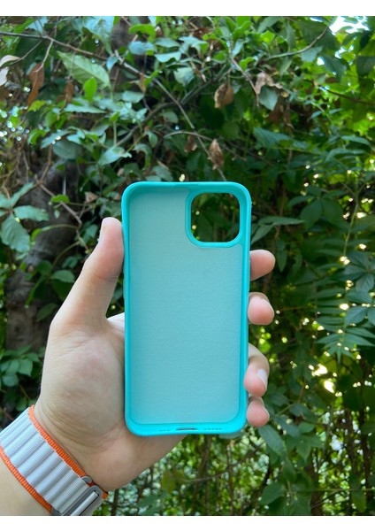 Meri Case Apple iPhone 14 Uyumlu Logolu Içi Kadife Lansman Kılıf Arka Kapak