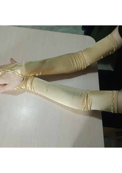 Saten Likralı Dans & Opera Eldiveni - (58 CM) indirimleri